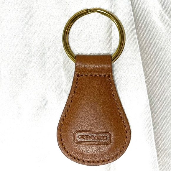 NWOT VINTAGE COACH CLASSIC KEY FOB, BRITISH TAN No. 7210 - Picture 1 of 7